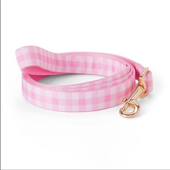 NWT Stoney Clover Lane x Target Pink Gingham Dog Leash, M/L - Picture 2 of 5